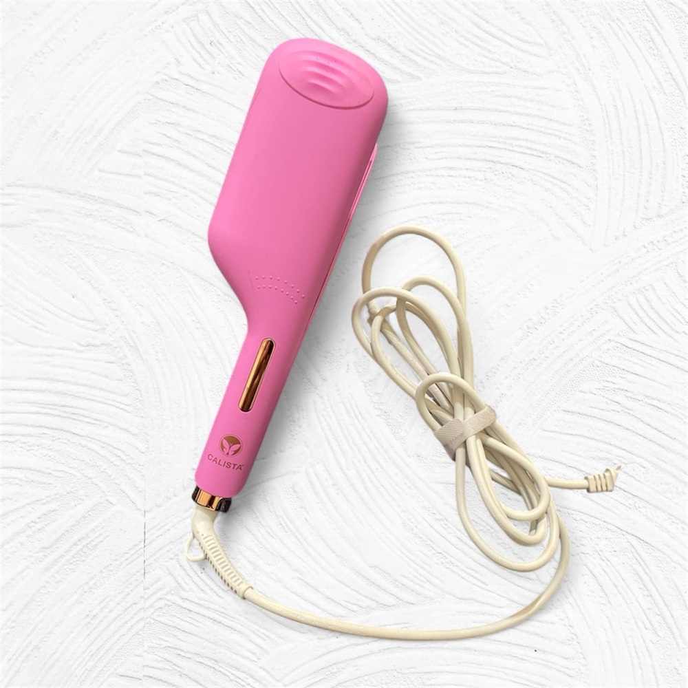 Calista Pink Hair Styling Tool – 3 Heat Settings, Dual Plate Design